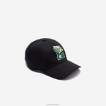 Lacoste דגלונים l כובע כותנה אורגנית DZ4D0D2301 כחול כהה hde גברים - Image 2