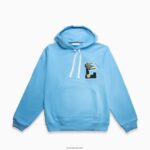 Lacoste דגלונים l תג סווטשירט צמר כותנה עם ברדס DZ4D0D1099 תכלת 709 גברים