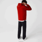 Lacoste דגלונים l תג סווטשירט צמר כותנה עם ברדס DZ4D0D1101 אדום 5sx גברים - Image 3