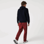 Lacoste דגלונים l תג סווטשירט צמר כותנה עם ברדס DZ4D0D1100 כחול כהה 166 גברים - Image 3