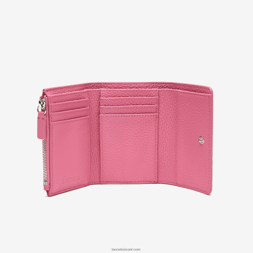 Lacoste דש עור גרגר עליון ארנק סגור DZ4D0D2807 reseda l39 נשים - Image 2