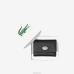 Lacoste דש עור גרגר עליון ארנק סגור DZ4D0D2808 שחור 000 נשים - Image 3