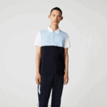 Lacoste התאמה רגילה קלה נושם קולורבלוק פיקה פולו DZ4D0D867 כחול כהה כחול בהיר לבן tx4 גברים - Image 4