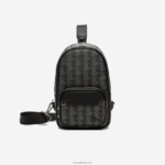 Lacoste התיק לרוחב בהדפס מונוגרמה תערובת DZ4D0D1975 מונוגרמה נואר גרי H45 גברים