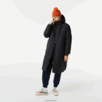 Lacoste ז'קט ארוך הפיך דוחה מים DZ4D0D2613 שחור 031 נשים - Image 2
