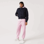 Lacoste ז'קט בומבר ניילון קווילט DZ4D0D2623 כחול כהה hde נשים - Image 2