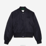 Lacoste ז'קט בומבר ניילון קווילט DZ4D0D2623 כחול כהה hde נשים - Image 6