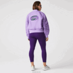 Lacoste ז'קט בומבר ניילון קווילט DZ4D0D2624 gfu סגול נשים - Image 3