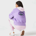 Lacoste ז'קט בומבר ניילון קווילט DZ4D0D2624 gfu סגול נשים - Image 5