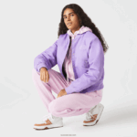 Lacoste ז'קט בומבר ניילון קווילט DZ4D0D2624 gfu סגול נשים - Image 6
