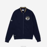 Lacoste ז'קט גרפי של מיאמי פתוח קרוק DZ4D0D1173 כחול כהה צהוב 144 גברים