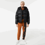 Lacoste ז'קט דוחה מים ממותג אוברסייז DZ4D0D1234 שחור c31 גברים - Image 2