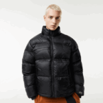 Lacoste ז'קט דוחה מים ממותג אוברסייז DZ4D0D1234 שחור c31 גברים