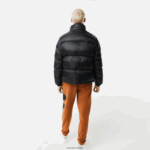 Lacoste ז'קט דוחה מים ממותג אוברסייז DZ4D0D1234 שחור c31 גברים - Image 3