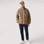 Lacoste ז'קט הפיך דוחה מים DZ4D0D1225 לבן בז '7dx גברים - Image 2