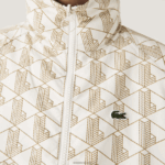 Lacoste ז'קט הפיך דוחה מים DZ4D0D1225 לבן בז '7dx גברים - Image 11