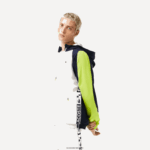 Lacoste ז'קט טניס ספורטיבי בצבע בלוק DZ4D0D1274 לבן נייבי כחול צהוב 6f5 גברים