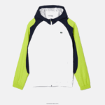 Lacoste ז'קט טניס ספורטיבי בצבע בלוק DZ4D0D1274 לבן נייבי כחול צהוב 6f5 גברים - Image 5