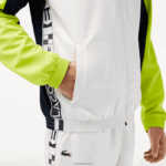 Lacoste ז'קט טניס ספורטיבי בצבע בלוק DZ4D0D1274 לבן נייבי כחול צהוב 6f5 גברים - Image 6