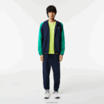 Lacoste ז'קט טניס ספורטיבי בצבע בלוק DZ4D0D1275 כחול כהה ירוק x1e גברים - Image 2