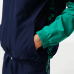 Lacoste ז'קט טניס ספורטיבי בצבע בלוק DZ4D0D1275 כחול כהה ירוק x1e גברים - Image 5