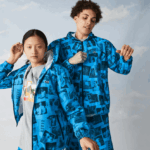 Lacoste ז'קט לשיתוף פעולה של פולארויד בשידור חי DZ4D0D1304 כחול שחור bw נשים