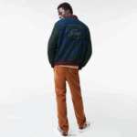 Lacoste ז'קט מאחור ממותג DZ4D0D1220 ירוק נייבי שחור כחול v48 גברים - Image 3