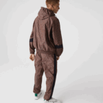Lacoste ז'קט מחוספס קל עם רוכסן DZ4D0D1278 כחול כהה לבן qrn גברים - Image 3