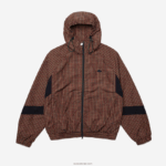Lacoste ז'קט מחוספס קל עם רוכסן DZ4D0D1278 כחול כהה לבן qrn גברים - Image 5