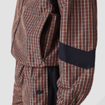Lacoste ז'קט מחוספס קל עם רוכסן DZ4D0D1278 כחול כהה לבן qrn גברים - Image 8