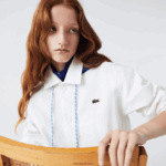 Lacoste ז'קט מכופתרת עם קפוצ'ון ניגודיות חי DZ4D0D1316 לבן כחול אימה גברים - Image 6