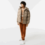 Lacoste ז'קט מרופד אריג דוחה מים DZ4D0D399 בצבע בז' נייבי ירוק חאקי 87e גברים - Image 2