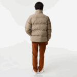 Lacoste ז'קט מרופד אריג דוחה מים DZ4D0D399 בצבע בז' נייבי ירוק חאקי 87e גברים - Image 3