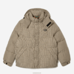 Lacoste ז'קט מרופד אריג דוחה מים DZ4D0D399 בצבע בז' נייבי ירוק חאקי 87e גברים - Image 5