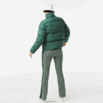 Lacoste ז'קט מרופד מתקפל DZ4D0D2615 ירוק 5hx נשים - Image 5