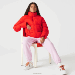 Lacoste ז'קט מרופד מתקפל DZ4D0D2617 אדום f8m נשים