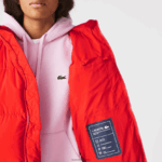 Lacoste ז'קט מרופד מתקפל DZ4D0D2617 אדום f8m נשים - Image 8