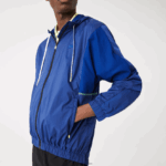 Lacoste ז'קט ניילון אריזה ספורטיבית DZ4D0D1306 כחול שחור mqs גברים - Image 2