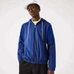 Lacoste ז'קט ניילון אריזה ספורטיבית DZ4D0D1306 כחול שחור mqs גברים