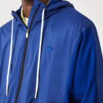 Lacoste ז'קט ניילון אריזה ספורטיבית DZ4D0D1306 כחול שחור mqs גברים - Image 8