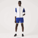 Lacoste ז'קט ניילון אריזה ספורטיבית DZ4D0D1307 צהוב שחור צעקני ght גברים