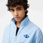 Lacoste ז'קט ספורט בהדפס מונוגרמה DZ4D0D2440 כחול hbp נשים - Image 2