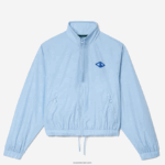 Lacoste ז'קט ספורט בהדפס מונוגרמה DZ4D0D2440 כחול hbp נשים - Image 4