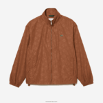 Lacoste ז'קט ספורט בהדפס מונוגרמה DZ4D0D378 lfa חום בהיר גברים - Image 4