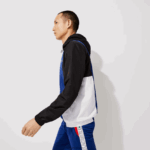 Lacoste ז'קט ספורטיבי קולורבלוק קל עם רוכסן DZ4D0D1322 כחול שחור לבן alv גברים - Image 6