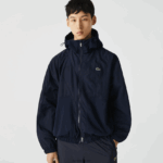 Lacoste ז'קט עם רוכסן לוגו גרפי חי DZ4D0D1315 כחול כהה 5fs גברים