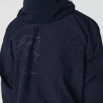 Lacoste ז'קט עם רוכסן לוגו גרפי חי DZ4D0D1315 כחול כהה 5fs גברים - Image 4