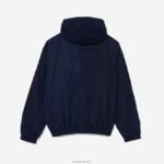 Lacoste ז'קט עם רוכסן לוגו גרפי חי DZ4D0D1315 כחול כהה 5fs גברים - Image 6