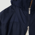 Lacoste ז'קט עם רוכסן לוגו גרפי חי DZ4D0D1315 כחול כהה 5fs גברים - Image 8