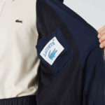 Lacoste ז'קט עם רוכסן לוגו גרפי חי DZ4D0D1315 כחול כהה 5fs גברים - Image 10